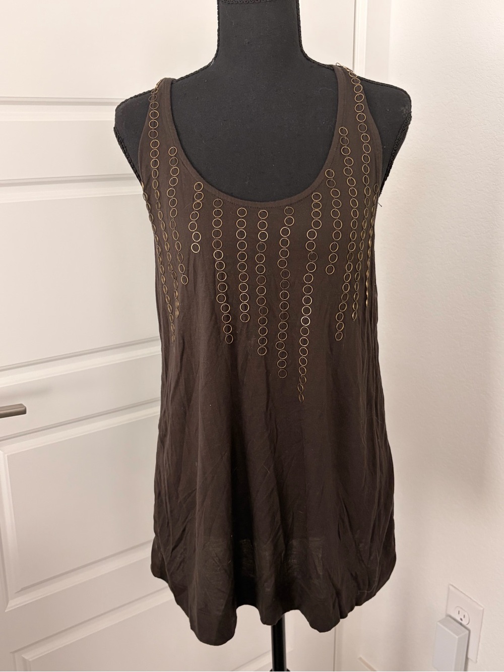 Banana Republic Brown Sleeveless Tank Top